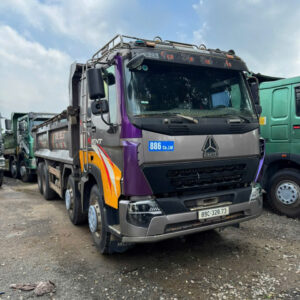 Xe ben Howo ZZ3317 2017 cabin V7G, thùng bom cao 1m, xe cực đẹp tại Hà Nội